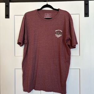 Volcom Red Short Sleeve Tee Casual Cotton Shirt